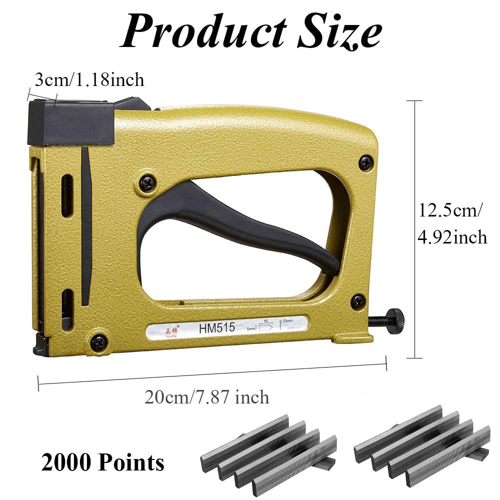 BEVISKkki Point Driver for Picture Framing w/2000 Points Professional Framing Stapler Picture Framing Point Driver Manual Framing Tool Lightweight Flex Point Tacker for Picture Framing Joiner DIY