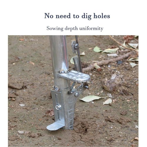 Dexinhdh Multipurpose Manual Seedling Transplanter Garden Tool, Bulb Planter Tool with Pedal, Upgraded Funnel Bowl, Non-Slip Handle, for Garden, Greenhouse(40 Tubes)