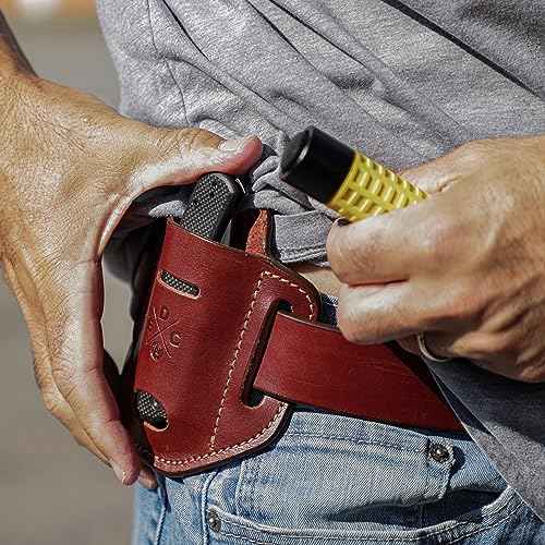 Multitool Sheath, American Leather, Multitool Pouch for Belts, Compatible with Heavy Duty Leatherman, SOG and Gerber