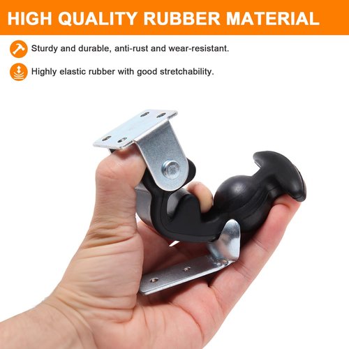 LXJZCP Premium Rubber Hasp with Plunger for RV Battery Box Strap, Tool Box Latch,Tool Room Latch,The Utility Room Latch,Pet House Latch - Secure and Durable(2pk)…