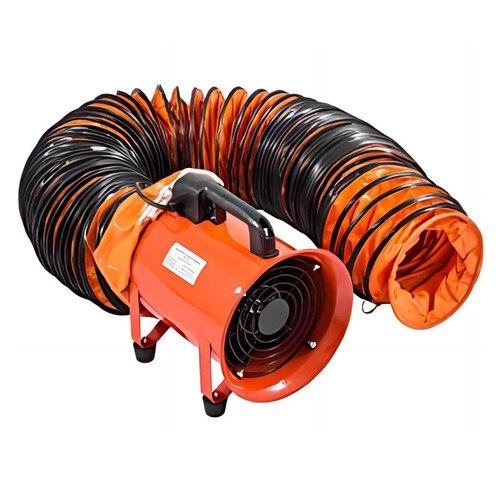 PVC Flexible Duct Hose, HVAC Duct Hosing Flame Retardant for 8in Ventilator Utility Blower Fan with Adjustable Rope and D-Ring, Easy Storage (8inx16ft)