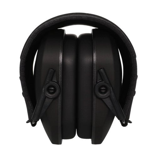 Walker's Razor Slim Passive Earmuff - Ultra Low-Profile Earcups - Black