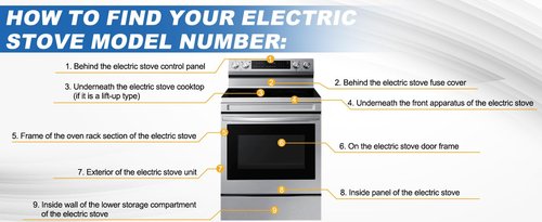 UPGRADED W11171119 6.5" Radiant Surface Element Compatible with Whirlpool Glass Top Burner 8273994 Maytag Electric Freestanding Range Element WP8273994 KitchenAid Electric Range Replacement Parts