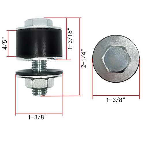WIKTOPROK 2 Pack Strut Channel Trolley Stopper, Trolley Roller Wheel Limit Trolley Assembly Positioning for 1-5/8" Wide and All 1-5/8" or Taller Strut Channels