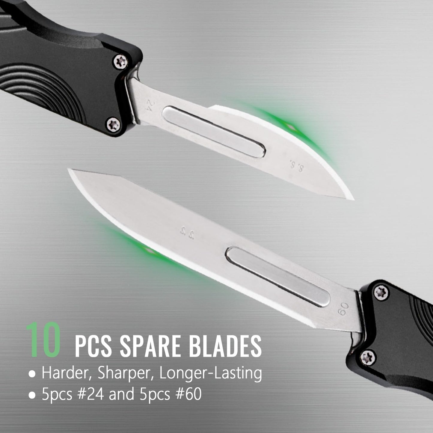 TGZUO Aluminum Alloy Pocket Knife, Utility Knife with Clip EDC Scalpel Knife, Box Cutter for Outdoor Huting, Camping, Fishing, Hiking