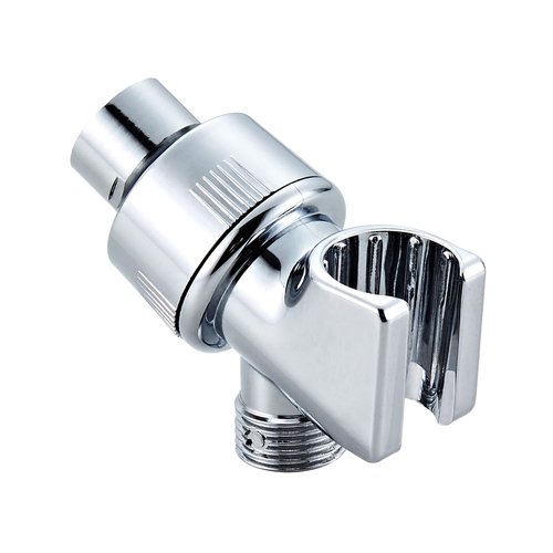 Adjustable Shower Head Holder for Handheld Shower Head Handheld Shower Head Holder with Universal Wall Hook Bracket and Metal Ball (Chrome)