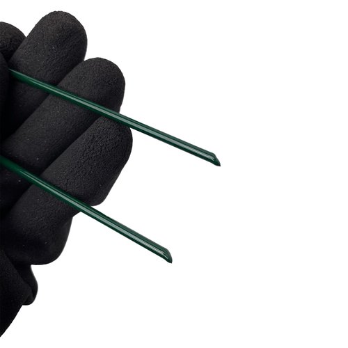 25Pcs Metal Garden Landscape Stakes 6 Inch Landscape Staples,Green Baked Enamel U Stakes for Ground for Weed Barrier,Outdoor Decoration,Tarps,Irrigation Pipes Fixed