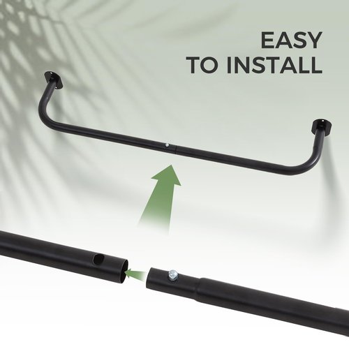 JS HANGER Wall-Mounted Towel Rack for Rolled Towels, Black Bathroom Towel Holder, Space-Saving Metal Towel Shelf for Bathroom, Kitchen, or Laundry Room, Easy Installation 1 Pack