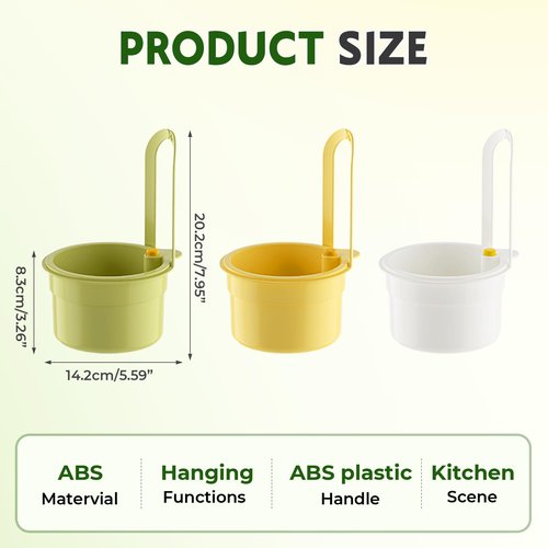 2025 Self-Cleaning Kitchen Sink Food Waste Catcher Faucet Hanging,Press Automatic Dumping Sink Strainer Basket,Multi-Purpose Kitchen Draining Basket,Trash Catcher for Garbage Leftovers (White/1PCS)
