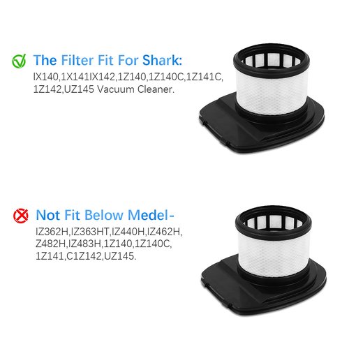 IX140 IX141 IX142 Filters, Lichelete IX141 Filters for Shark Rocket Pet Pro IZ140 IZ140C IZ141C IZ142 UZ145 Stick Vacuums, Part 616FJ140 and 617FJ140, 2 Pack Filter, 4 Pack Foam and Flet Filter Kit