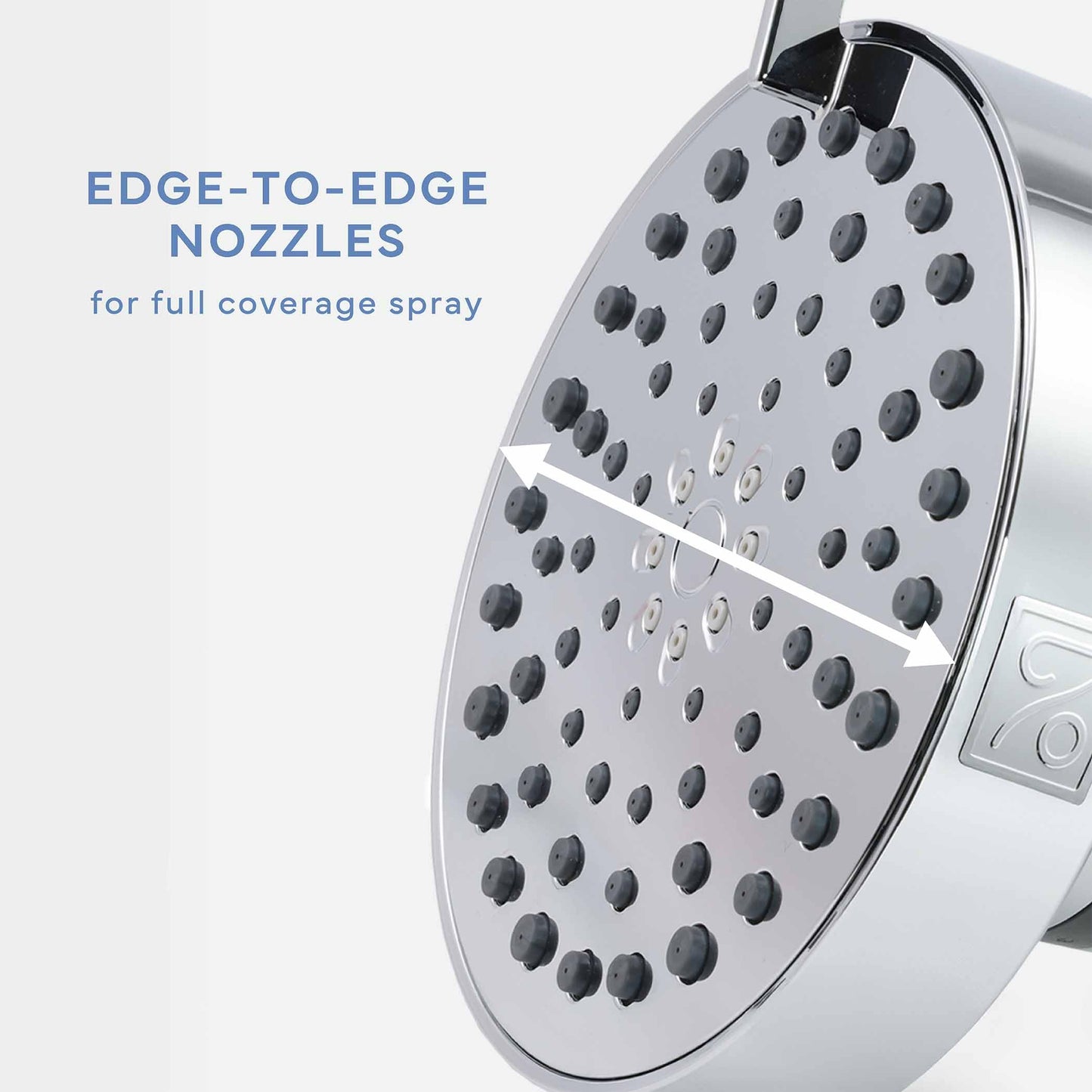 SEVENTY 4-Setting Filtered Shower Head with Shower Filter in Chrome – Helps Reduce Chlorine and Impurities for Healthier Hair, Skin and Scalp, Easy to Install (Model 12155)