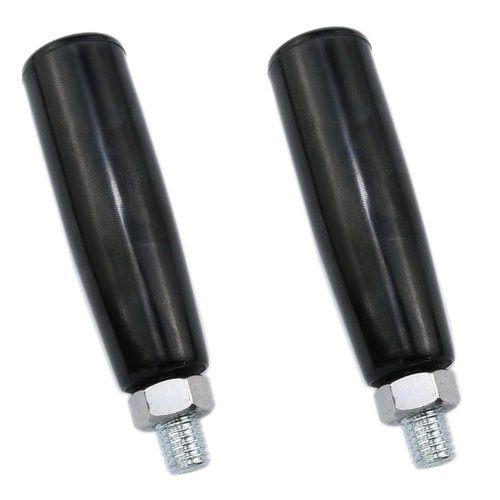 Meuey Lyot Revolving Handles Lathe Crank Handle Trailer Jack Handle M10 Thread Handle Grips Crank Hand Wheel with Nuts -2PCS