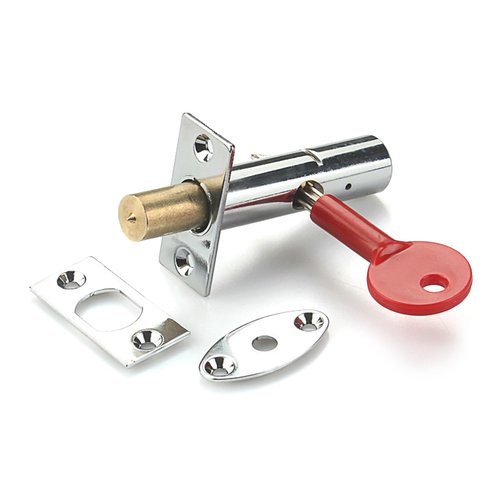 2Pcs Mortice Door Bolts With Star Key AntiTheft Door Security Rack Bolts Pipe Tube Well Security Mortise Lock Enduring
