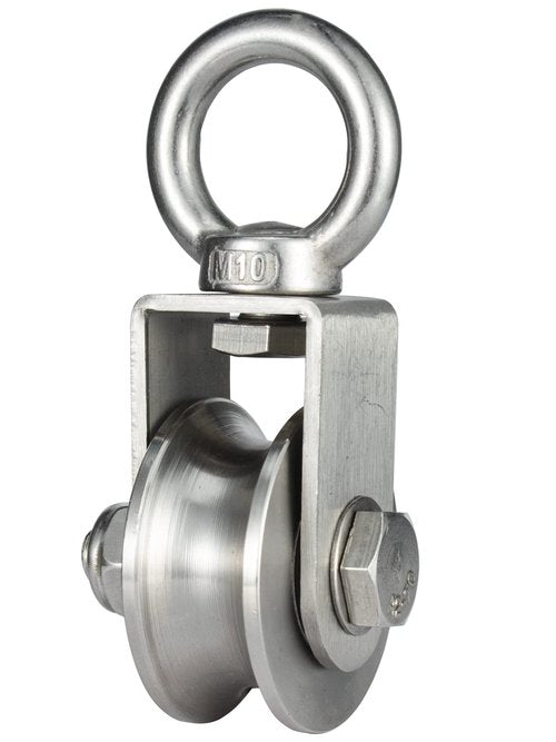 KCNOFNC Heavy Duty Cable Single Pulley Block Wheel for Wire Rope with Ball Bearings, DIY Pulley System for Gym Equipment Workout, Winch, Lifting