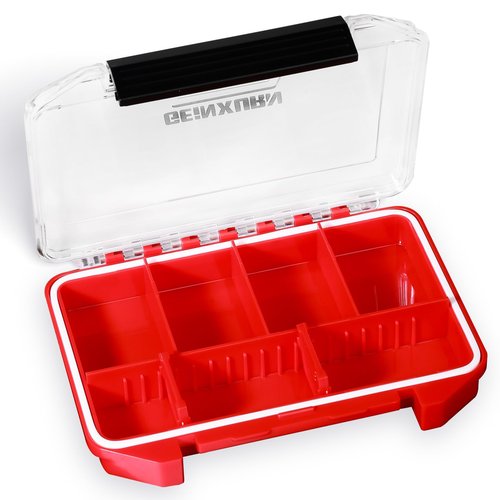 Geinxurn IPX4 Waterproof Small Storage Parts Organizer, Small Parts Case with Removable Dividers, Screwdriver Bit Set Box(2 Boxes)