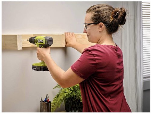RYOBI ONE+ 18V Cordless 1/2 in. Drill/Driver (Tool Only) PCL206B Black Green