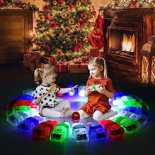 60 Pcs LED Finger Lights for Kids Glow Party Favors & Night Events