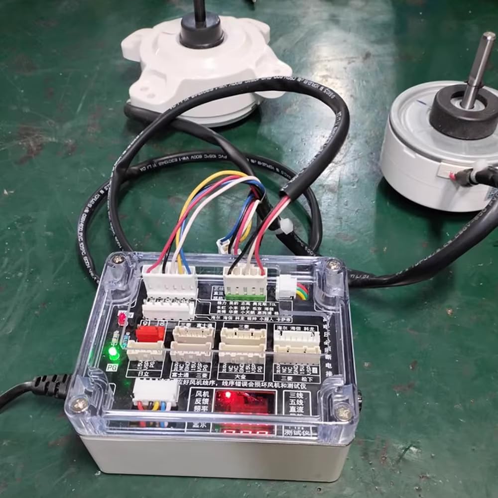 iDili Air Conditioner 3-Wire/5-Wire DC Fan Motor Tester - Short-Circuit Protection, Speed Adjustment for HVAC Motor Diagnostics