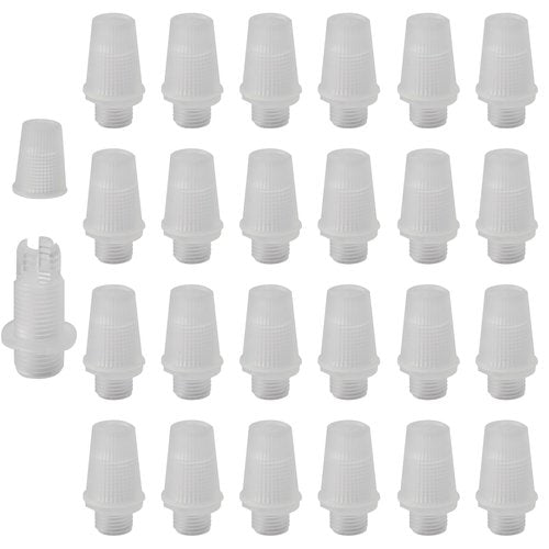 Runseaway 50 Pairs Plastic Pendant Lighting Strain Reliefs, Lamp Light Fixture Replacement, Cable Glands Cord Grips for Wiring, Ceiling Lighting(Transparent)