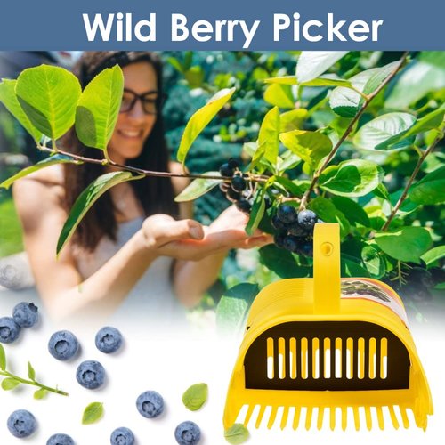 Blueberry Picker Tool - Plastic Berry Harvester Rake for Blueberries, Lingonberries, Huckleberries, and More - Efficient Fruit Harvesting Tool for Gardens, Farms, and Outdoor Use