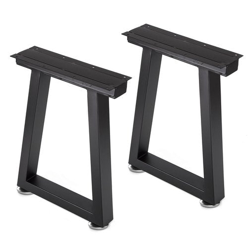 Taelakeni 16 Inch Metal Bench Legs, Heavy Duty Coffee Table Legs, Trapezoid