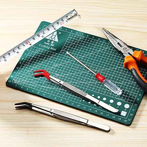 Honoson 2 Pieces Tweezers Curved Bent Tip Tweezers with Rubber Silicone Tips PVC Coated Non Marring Soft Long Rubber Stainless Steel Tools for Jewelry Crafts(Red, Black)