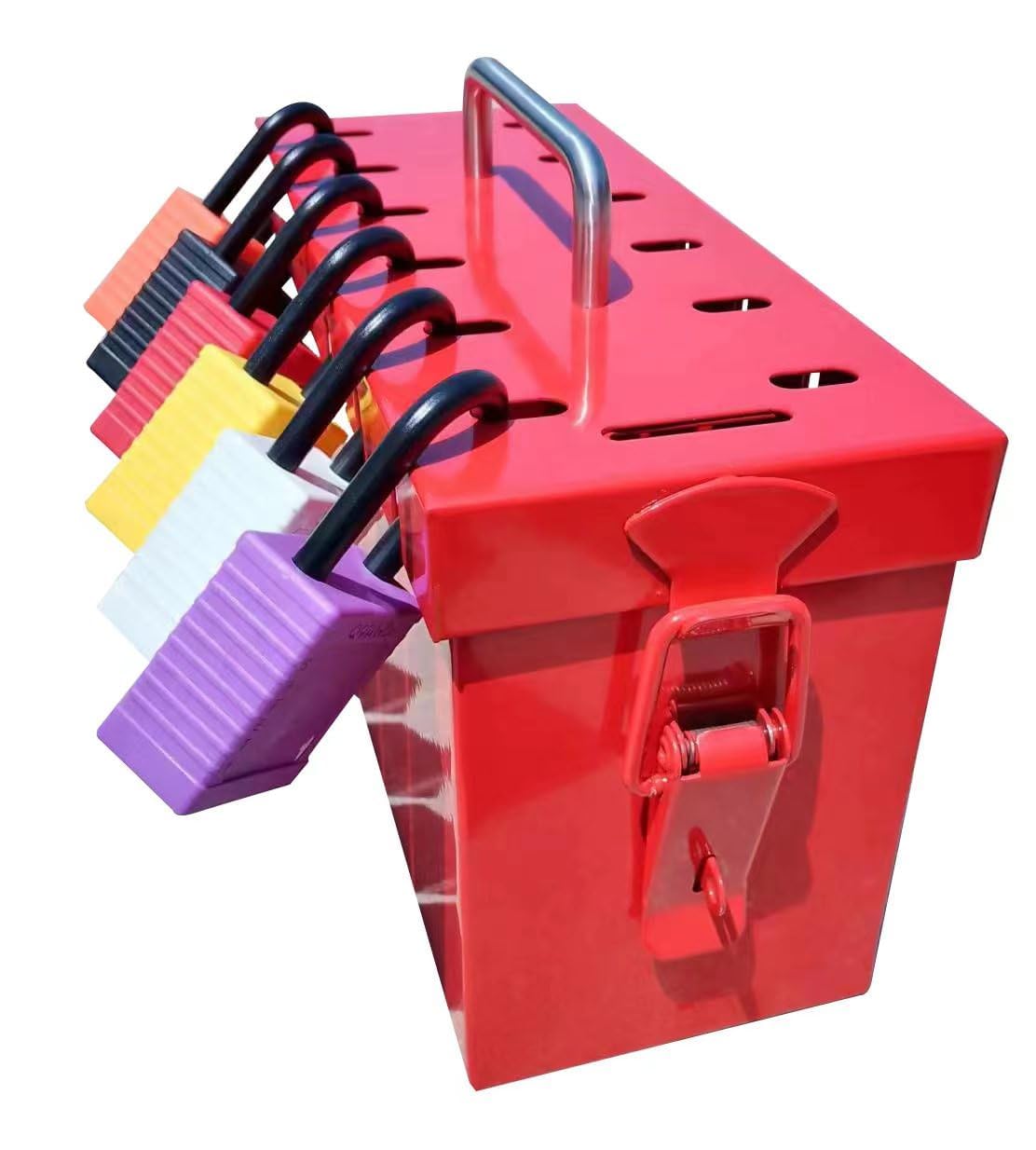 MACCANN&ESSIN Lockout Tagout Group Lock Box Lock Out Tag Out Loto Boxes for OSHA Compliant Procedures (2)