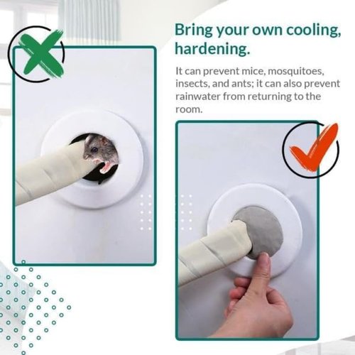 Keepholdon New Type Waterproof Sealant Mastic - Sealant Clay Waterproof, Plumbers Putty for Sink Drain, Air Conditioning Hole and Gaps Wall Filler (9Pcs)