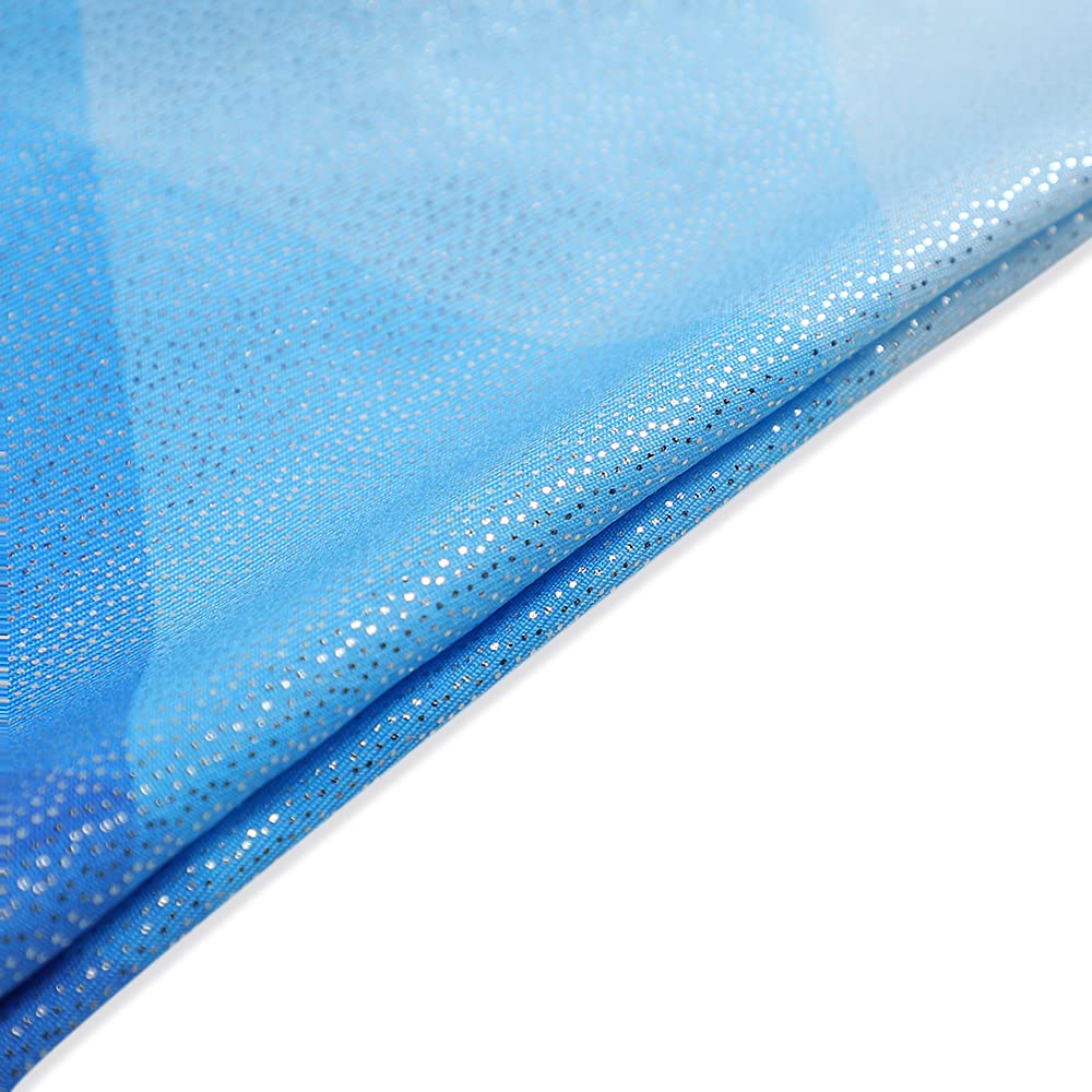 Belovance Leotards for Girls Gymnastics Unicorn Athletic Dance Wear Shiny Rainbow Blue Hotpink (White Blue, 6-7 Years)