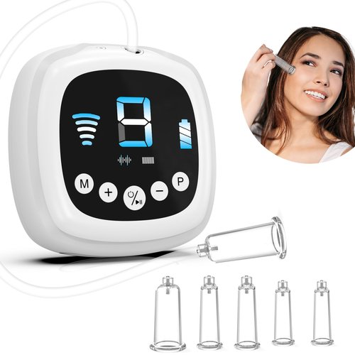 Electric Facial Cupping Set for Face - 3-In-1 Face Cupping, Gua Sha & Massage Tools for Skin Care - Multifunctional Facial Neck Eye Cuppings Massager for Wrinkle With 3 Modes & 5 Frequencies & 9 Gears