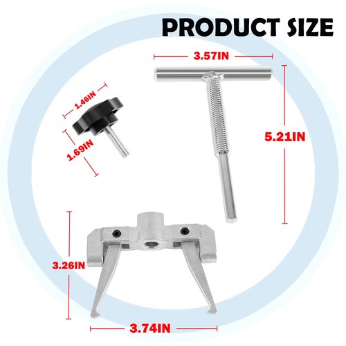 660040-1 Stainless Impeller Puller for impellers 2-1/4" to 2-9/16"