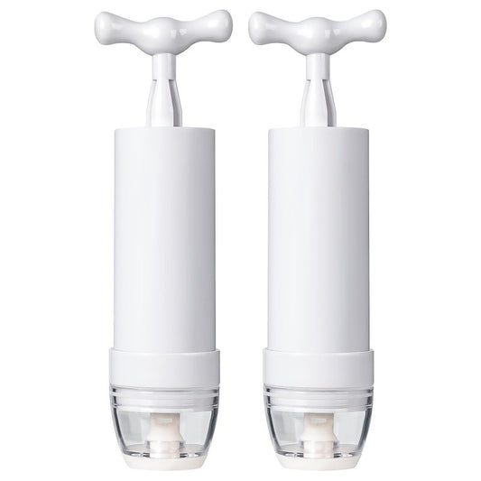 Mini Vacuum Pump Manual Portable Vacuum Sealer Pump for Sous Vide Bags Use in Clothes and Food 2-Pack