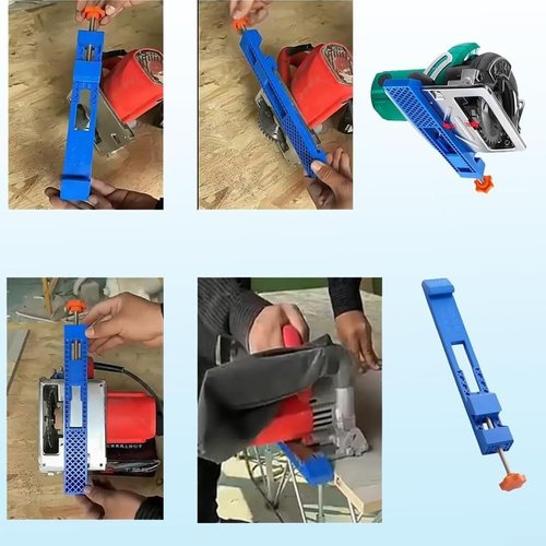 1/2PCS Adjustable Cutting Machine Base Guide Rail, Electric Circular Saw Milling Positioning Clamp Saw Track Guide Rail Circular Saws Guides, For Wood Tile Cutting Tasks(1PCS)