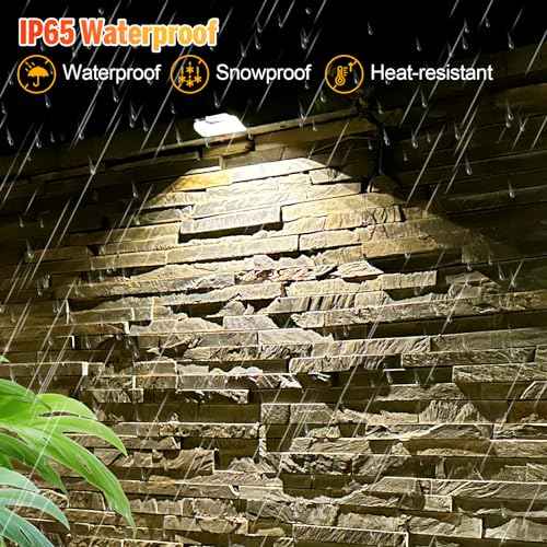 Solar Fence Lights, Warm White & RGB Fence Lights Outdoor Step Lights Outdoor Waterproof LED Solar Lighting for Outside, Backyard, Patio, Deck, Stair Handrail, Pool and Wall(12 Pack,Black)