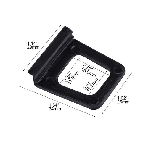 Ypzxola Window Screen Lift Tabs - Hollow, Universal, Black Plastic Pull Tabs (30 Pack)