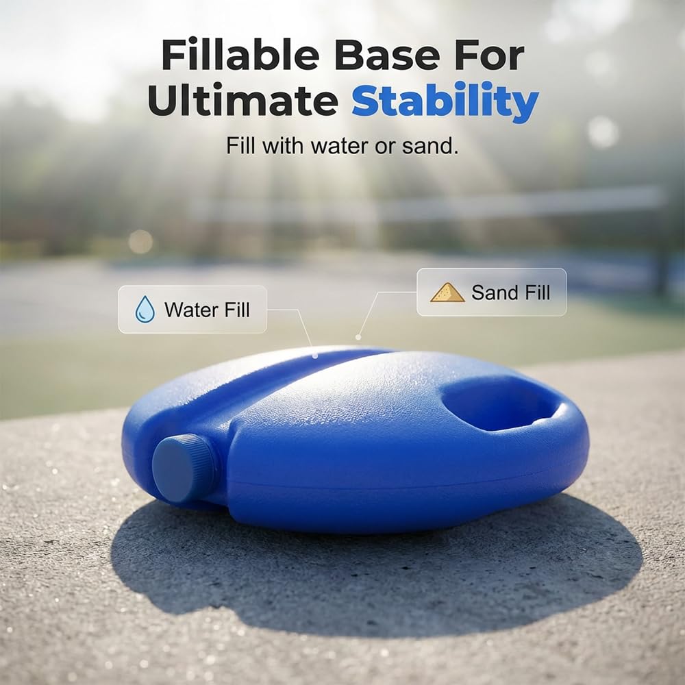 HISKI Tennis Ball Training Baseboard, Tennis Trainer Equipment Set, Tennis Trainer Ball with String, Tennis Trainer Rebound Ball, Multifunction Tennis Practice Rebounder for Backyard (Blue-1PC)