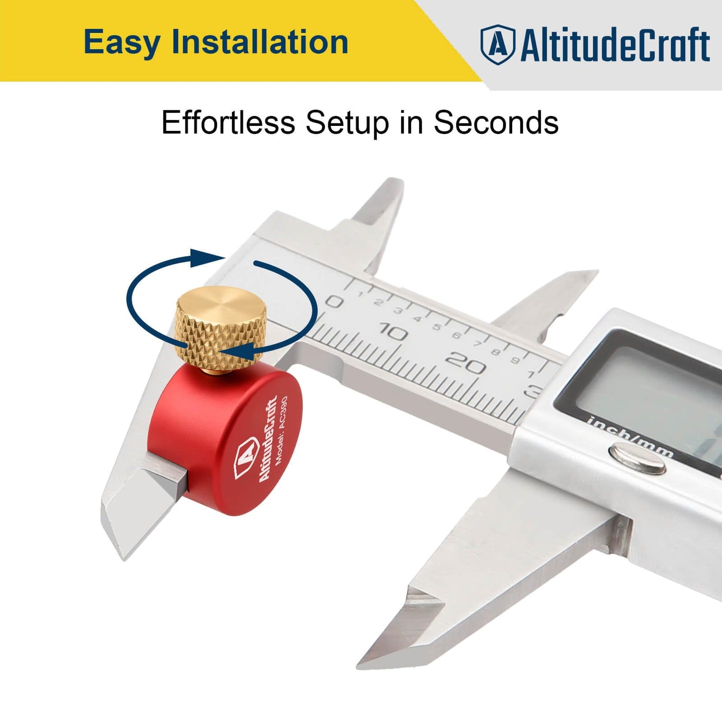 AltitudeCraft Anvil Base Kit for Headspace Measurements, Stable Platform for Precision Reloading, Improve Ogive and Shoulder Consistency