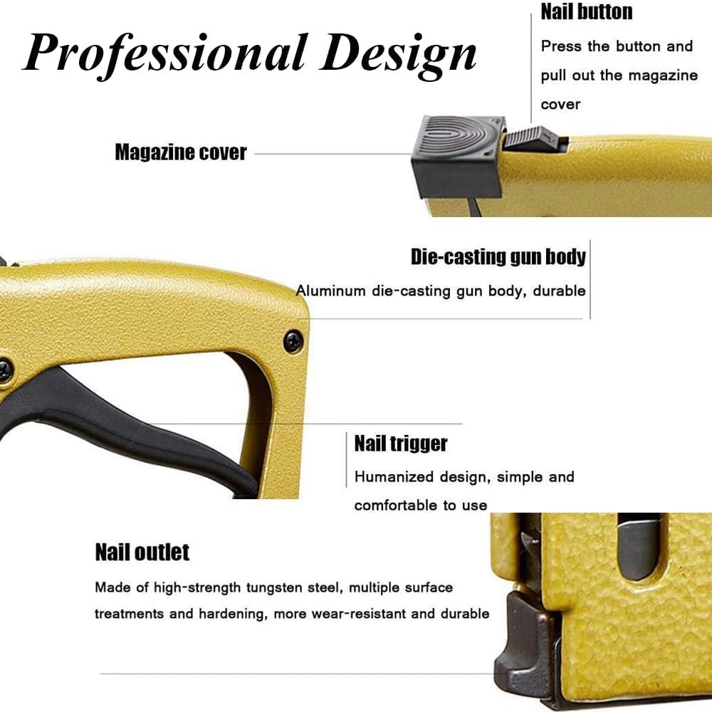 BEVISKkki Point Driver for Picture Framing w/2000 Points Professional Framing Stapler Picture Framing Point Driver Manual Framing Tool Lightweight Flex Point Tacker for Picture Framing Joiner DIY