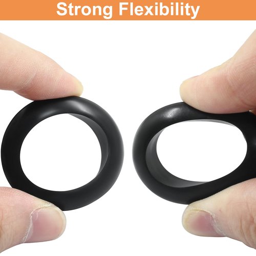 Piutouyar 12 Pcs 25mm Rubber Grommets, 1 Inch Inside Diameter 1 Inch Drill Hole Rubber Hole Grommet Wire Grommets for Wire, Cables, Plugs, Firewall