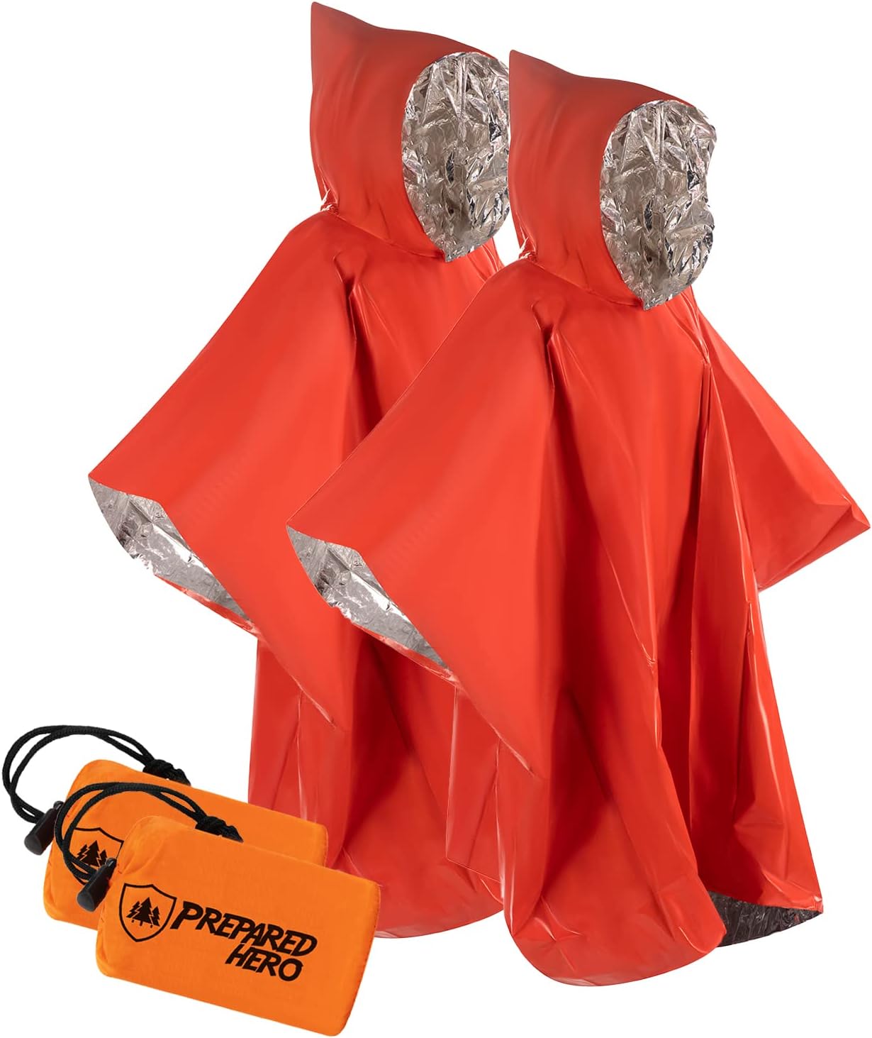 Hero Prepared Survival Tool Poncho for Camping, Heat Insulation