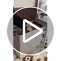 SOLEDI 145L Off-White Luxury Double Laundry Hamper with Lid & Removable Bags, 2-Compartment Collapsible Basket