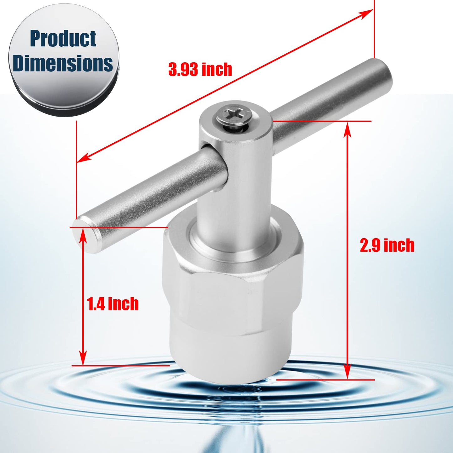 8EST TQQL 104421 Cartridge Removal Tool, Cartridge Puller Compatible with Moen 1200, 1222, & 1225 Single Handle Cartridges