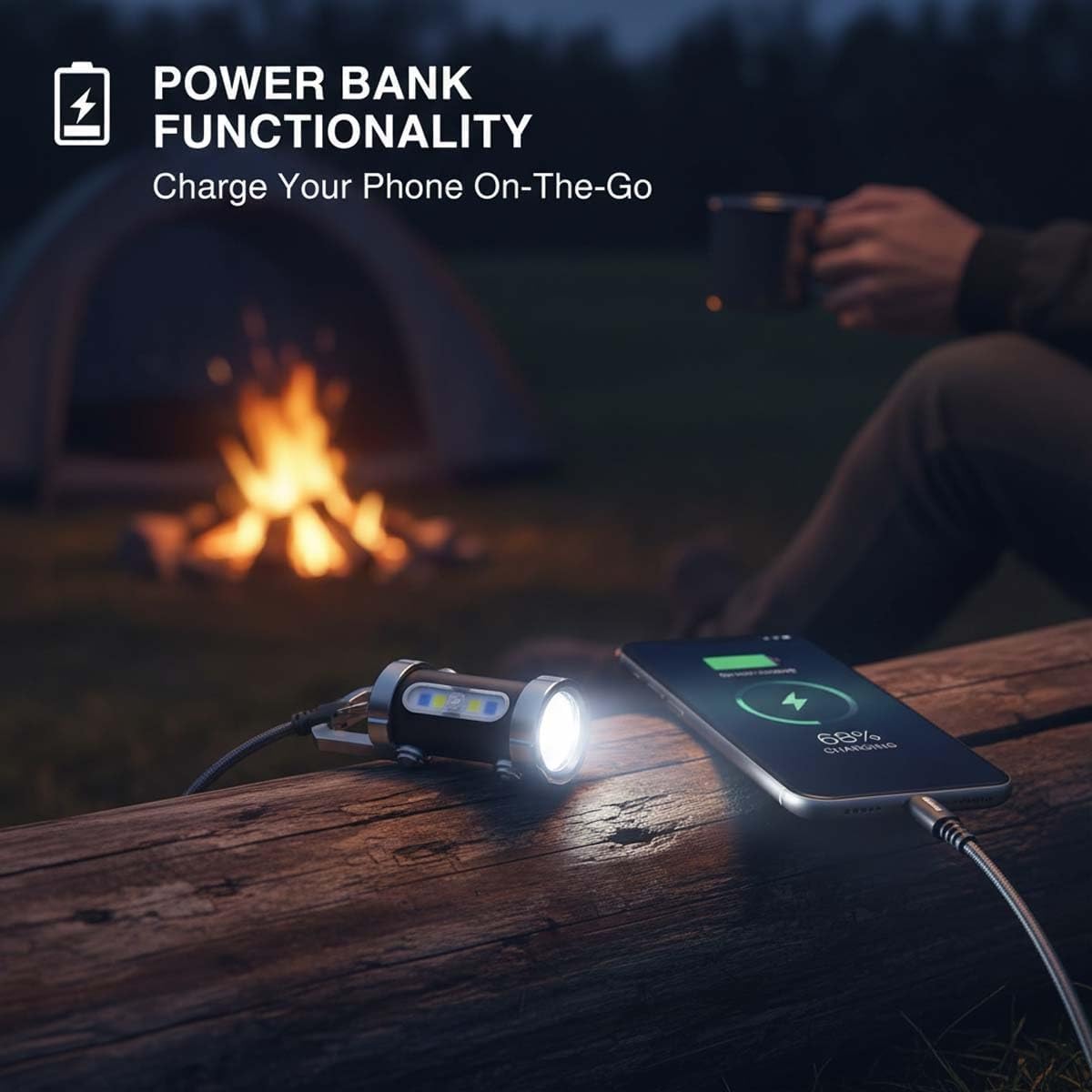 Portable Rechargeable Keychain Flashlight, 1200 Lumens Mini Key Chain Light with 7 Modes, EDC Small Flashlights Rechargeable Waterproof, Tiny LED Flashlight for Keychain Purse Pocket for Men Women