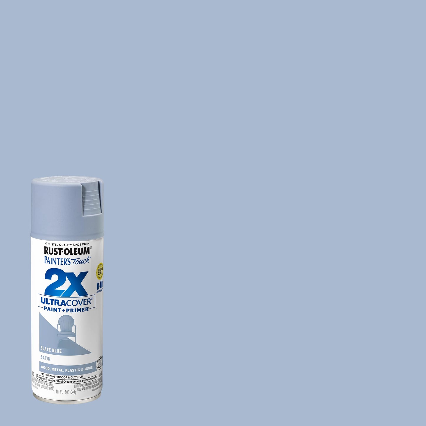 Rust-Oleum 249066 Painter's Touch 2X Ultra Cover Spray Paint, 12 oz, Satin Slate Blue (Pack of 4)