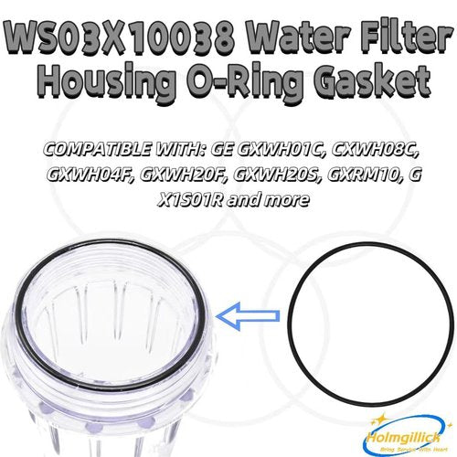 6-Pack WS03X10038 O-Ring Compatible with GE ™ 2.5 Inch Water Filters KWGE25RG GXWH01C, CXWH08C, GXWH04F, GXWH20F, GXWH20S, GXRM10 & GX1S01R