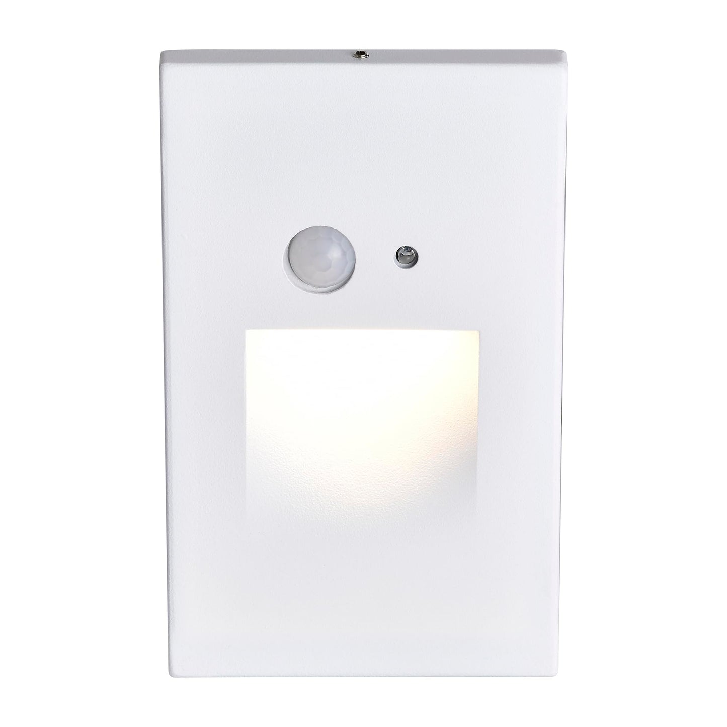 Edvivi Hardwired LED Step Light, Indoor/Outdoor 3000K White Vertical Stair Lighting Fixture with Motion and Photocell Sensor, Wet Location and Dimmable Step Lights for Stairway Pathway Patio, 1-Pack