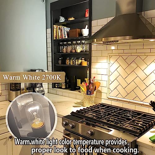 Whirlpool/GE Microwave Light Bulb 40W 125V E17 2.2" - 8206232A, 4-Pack