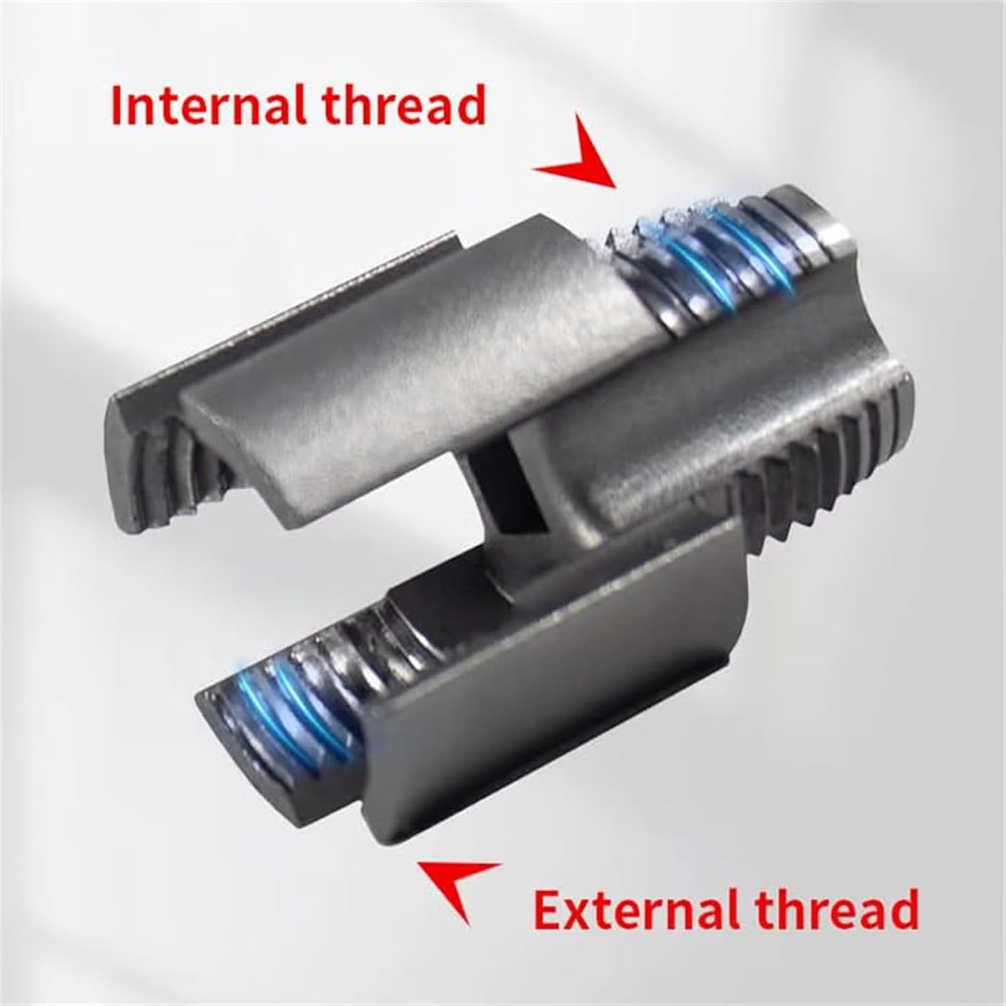 Integrated Internal External Pipe Threading Tool, Electric Drill Compatible 2 In 1 Pvc Pipe Threader Kit, 1/2" (Dn15) 3/4" (Dn20) Sizes Rethreading Tool (3/4 in*3)