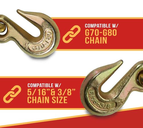 Mytee Products (4 Pack) 5/16-3/8 Peerless QuikBinder Tow Chain Ratchet Binder H5125-0658