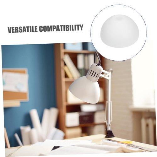 Hoement Mushroom Table Lamp Shade Plastic Lampshade for LED Bulbs Simple Cover for Bedroom and Living Room Decor Replacement Light Fixture Compatible Ceiling Fans 1-Pack